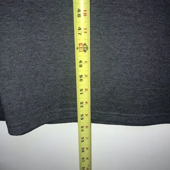 Umgee Dress cut-out shoulder Women's Large Grey Short Sleeve Long Maxi Knit - Picture 7 of 7